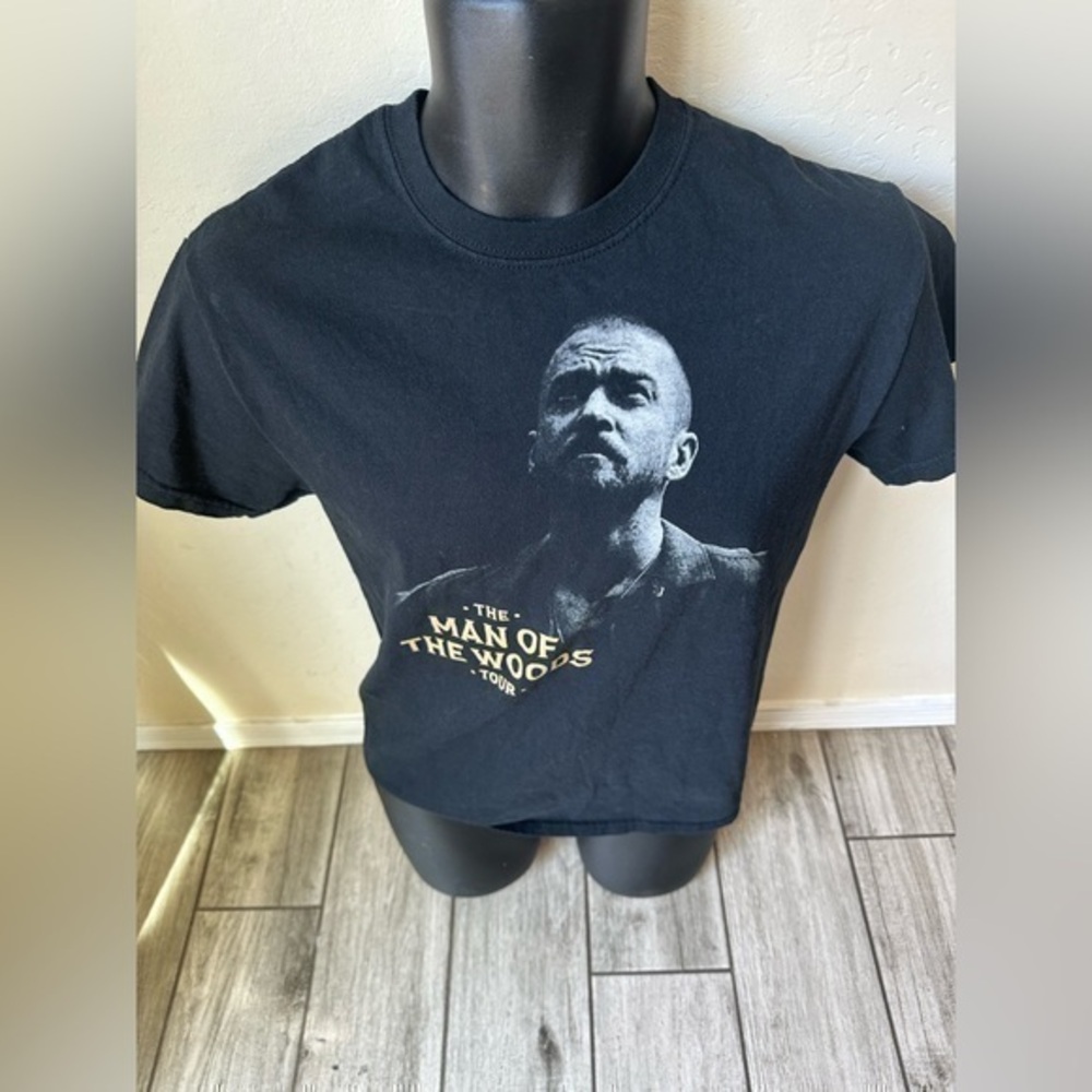 Mens Y2K Justin Timberlake Man Of The Woods Tour Pop Music Shirt Size S small